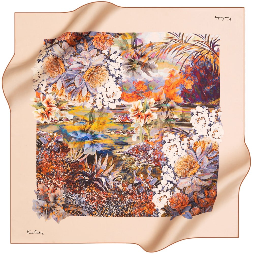 Pierre Cardin Silk Scarf - 2021 Spring-Summer - 8279230-361 - Satin