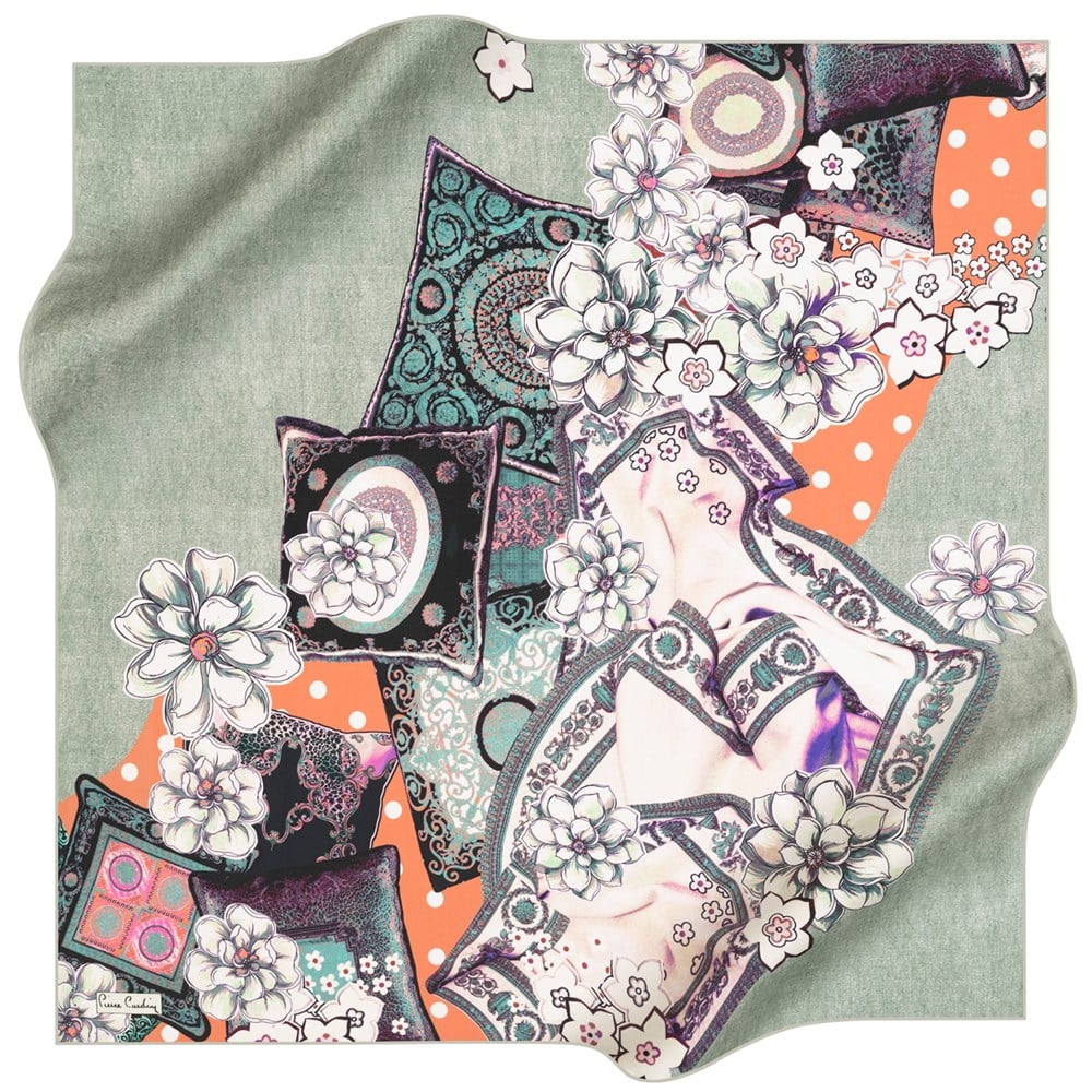 Pierre Cardin Silk Scarf - 2021 Spring-Summer - 8209230-352 - Satin