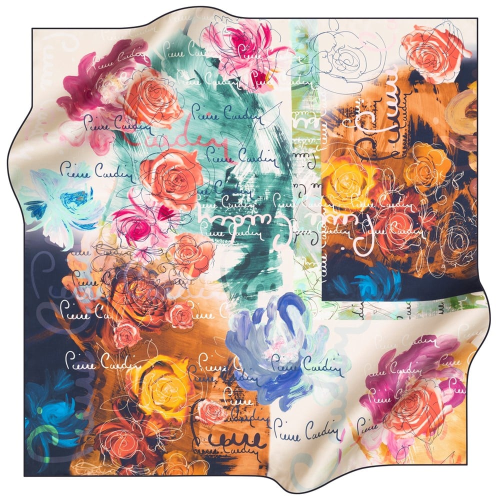 Pierre Cardin Silk Scarf - 2021 Spring-Summer - 8284438-922 - Twill