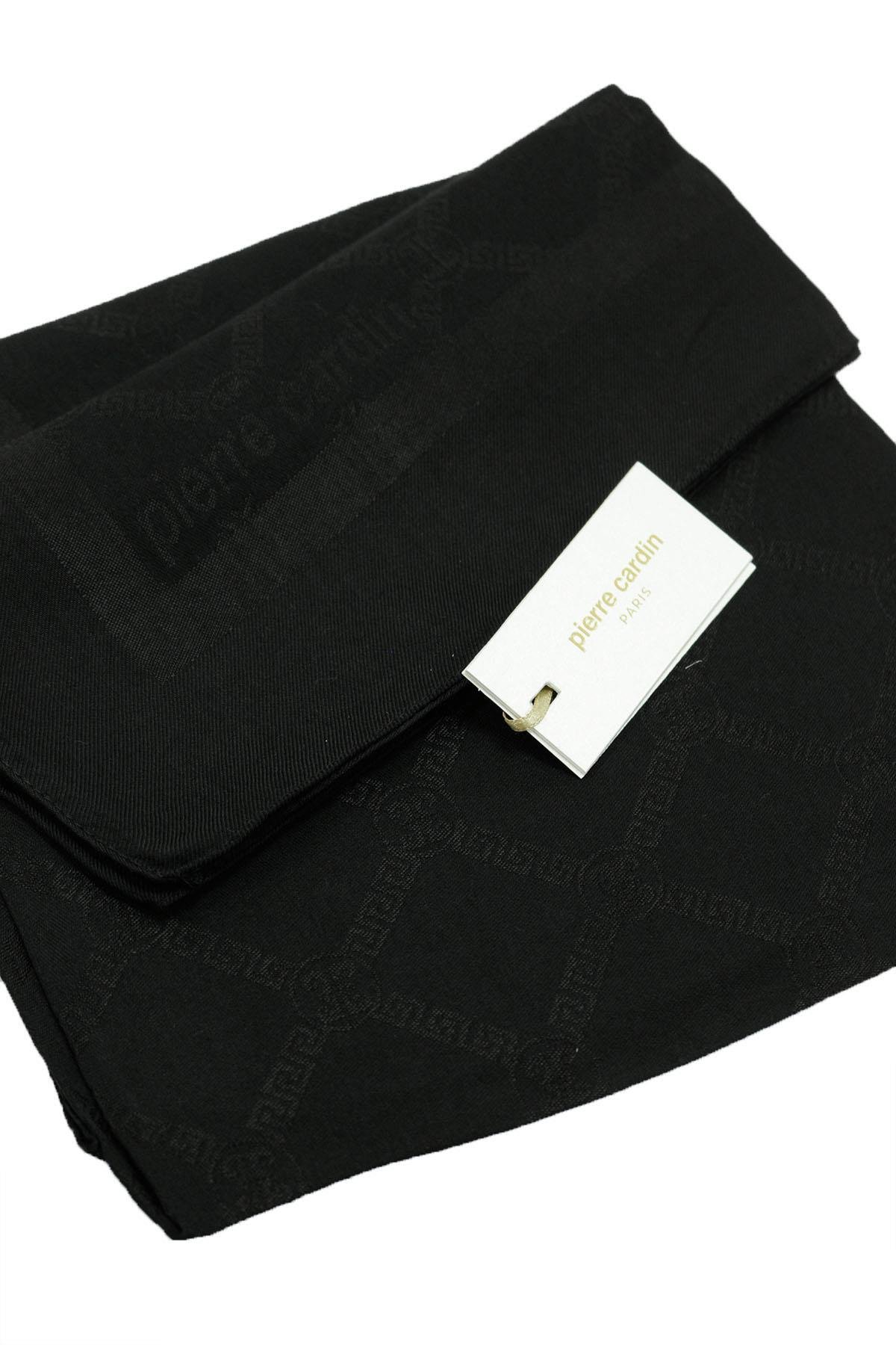 Pierre Cardin Lyocell Monogram Eşarp - 1080900-911 - Siyah