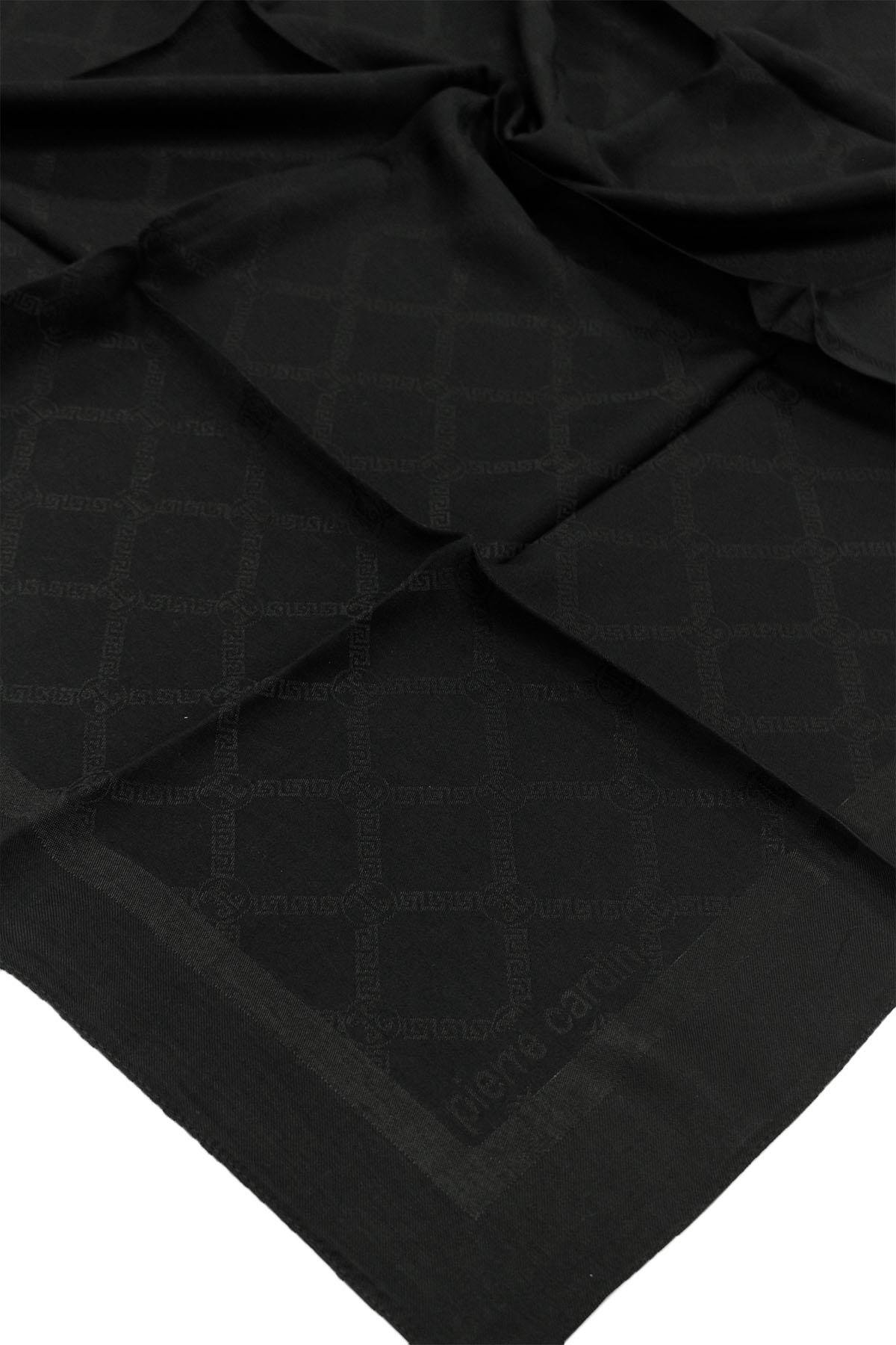 Pierre Cardin Lyocell Monogram Eşarp - 1080900-911 - Siyah