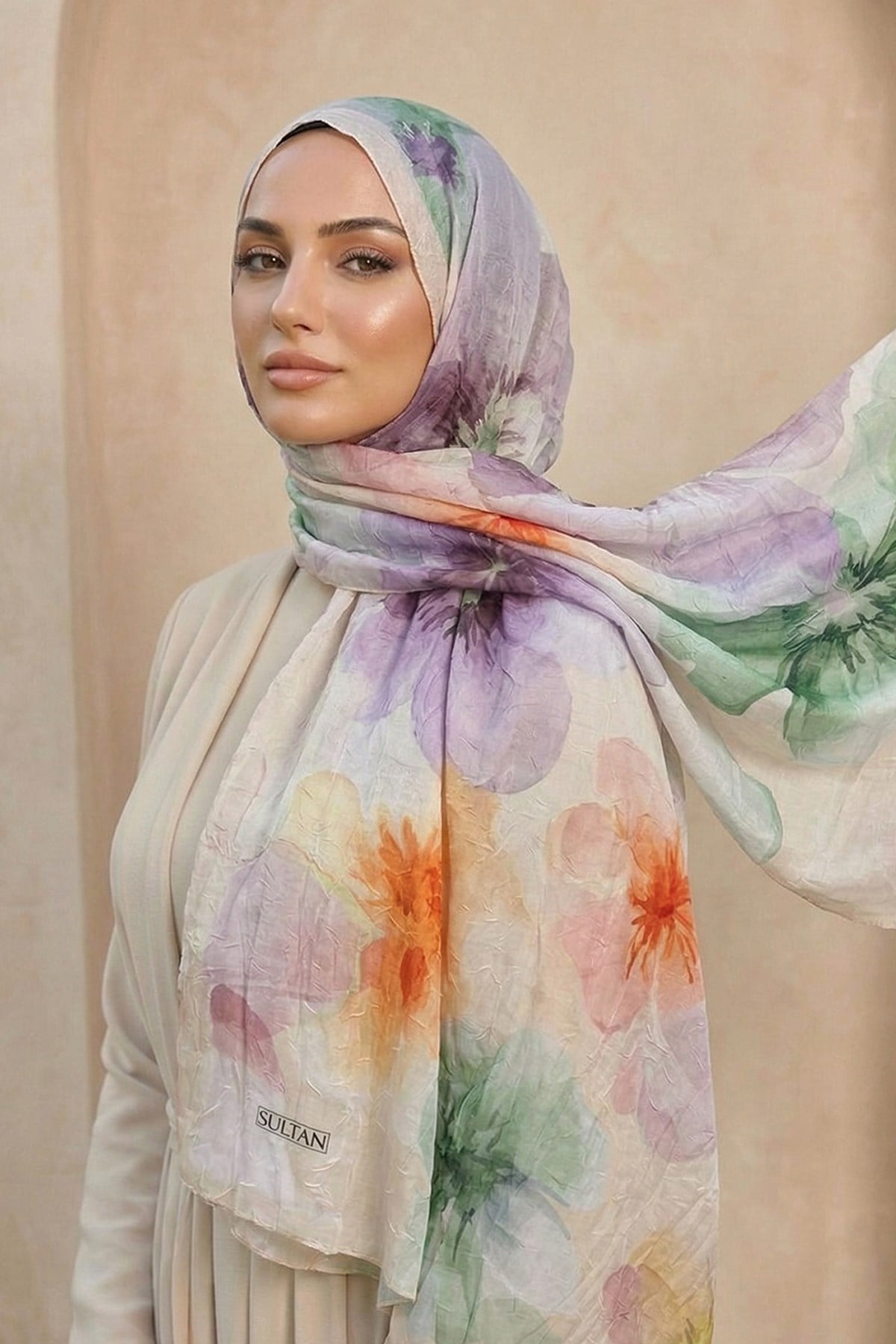 Sultan Desenli Bambu Kraş Şal - Aylin Modeli - DK03-01