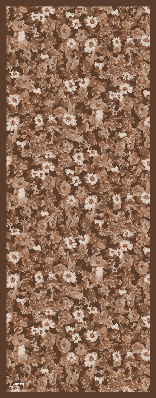 Sultan Desenli Bambu Kraş Şal - Çiçek Modeli - DK06-07