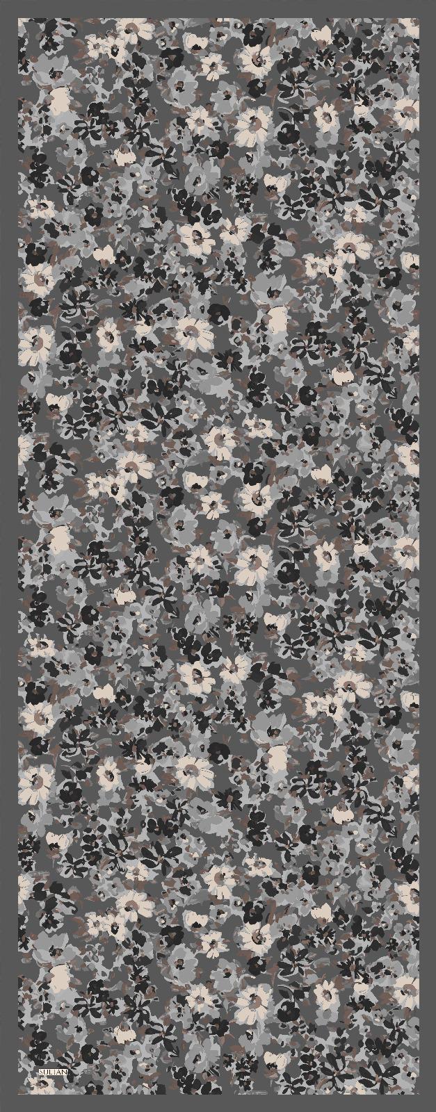 Sultan Desenli Bambu Kraş Şal - Çiçek Modeli - DK06-05
