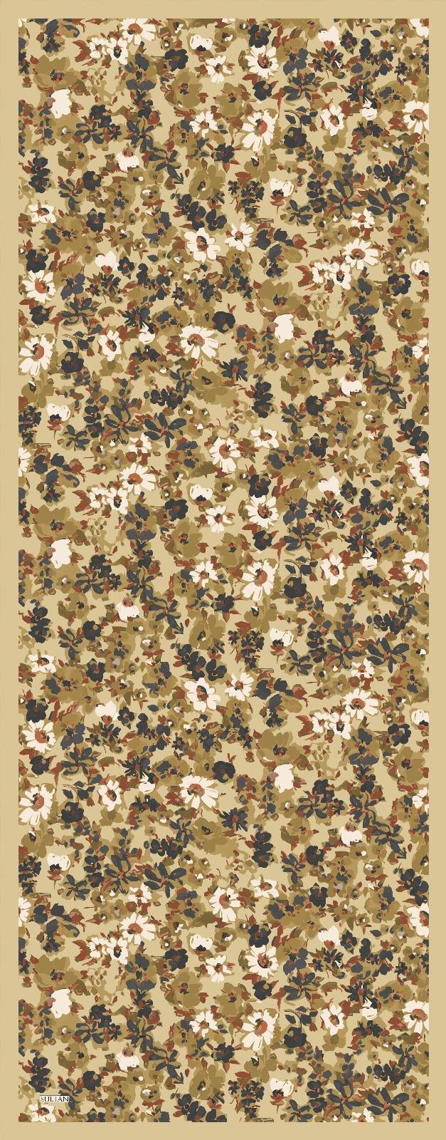 Sultan Desenli Bambu Kraş Şal - Çiçek Modeli - DK06-04