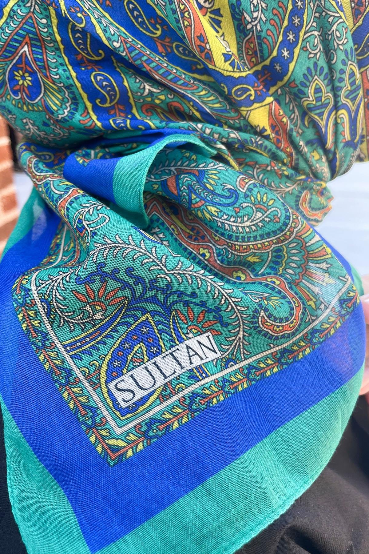 Sultan Fresh Pamuk Eşarp - Çini Desen - SFE012-07