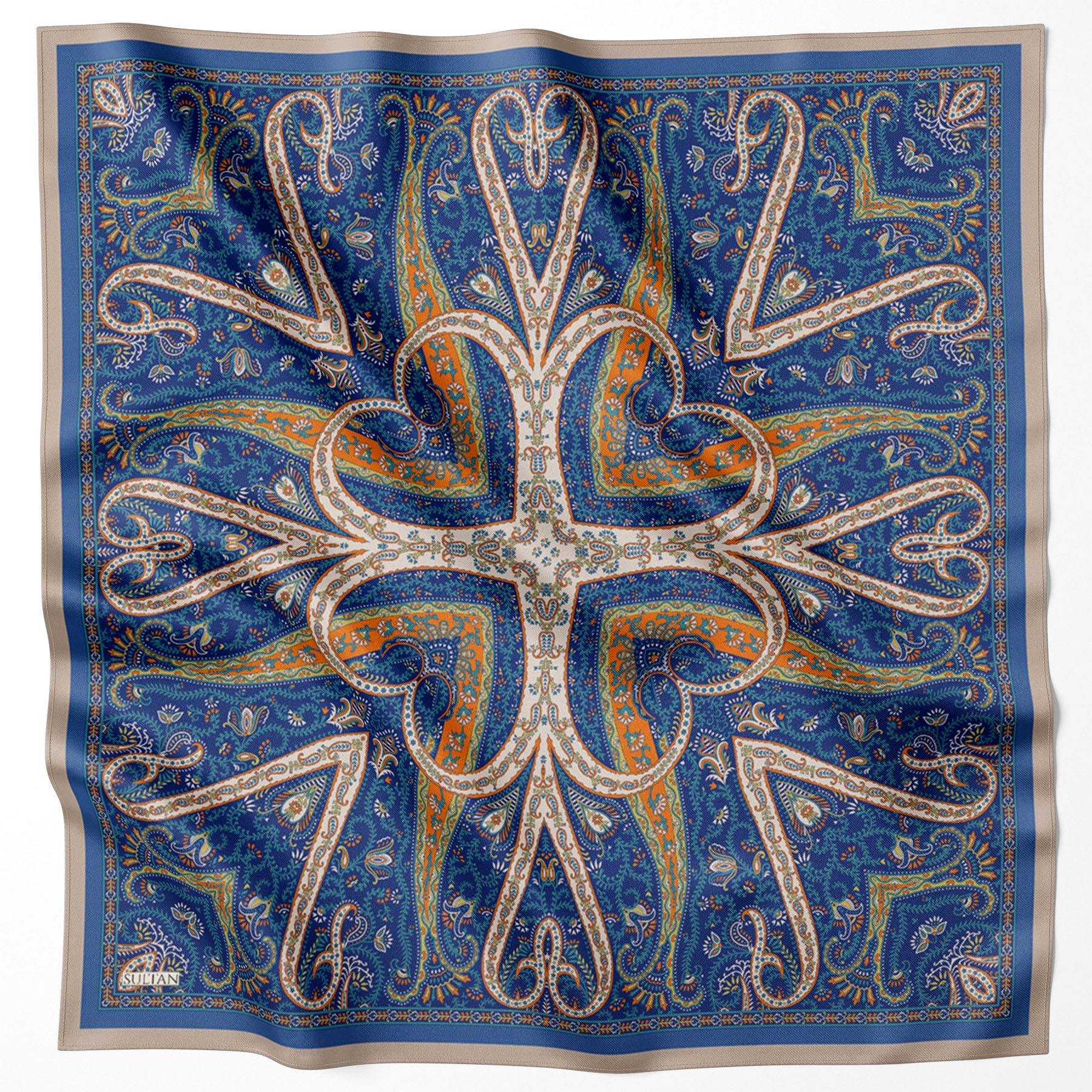 Sultan Fresh Pamuk Eşarp - Çini Desen - SFE012-06