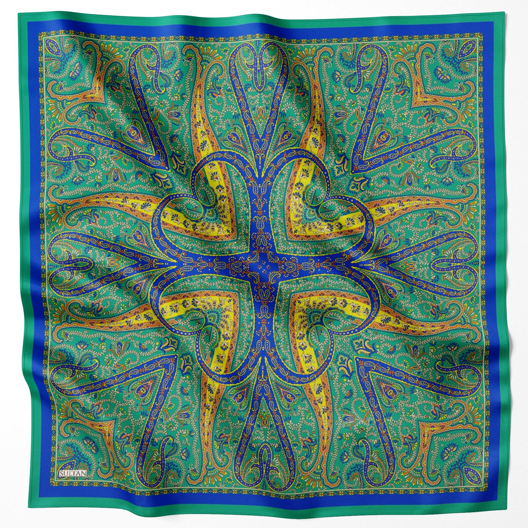 Sultan Fresh Pamuk Eşarp - Çini Desen - SFE012-07