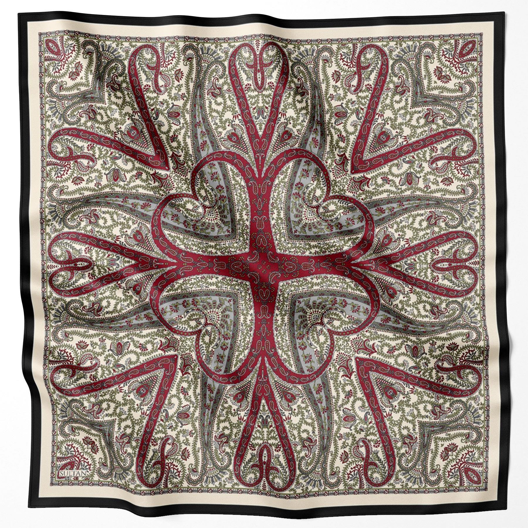 Sultan Fresh Pamuk Eşarp - Çini Desen - SFE012-08