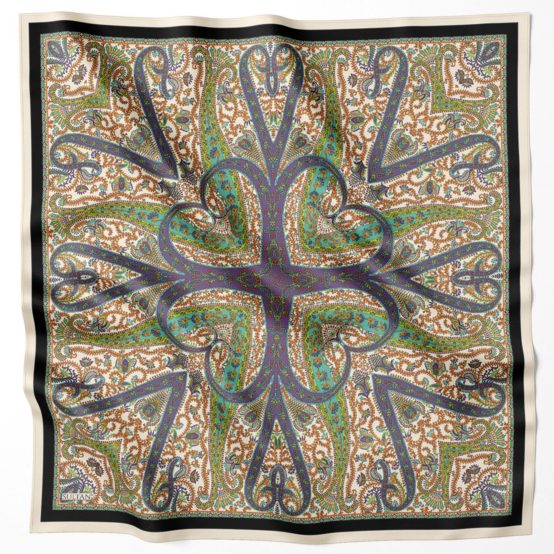 Sultan Fresh Pamuk Eşarp - Çini Desen - SFE012-01