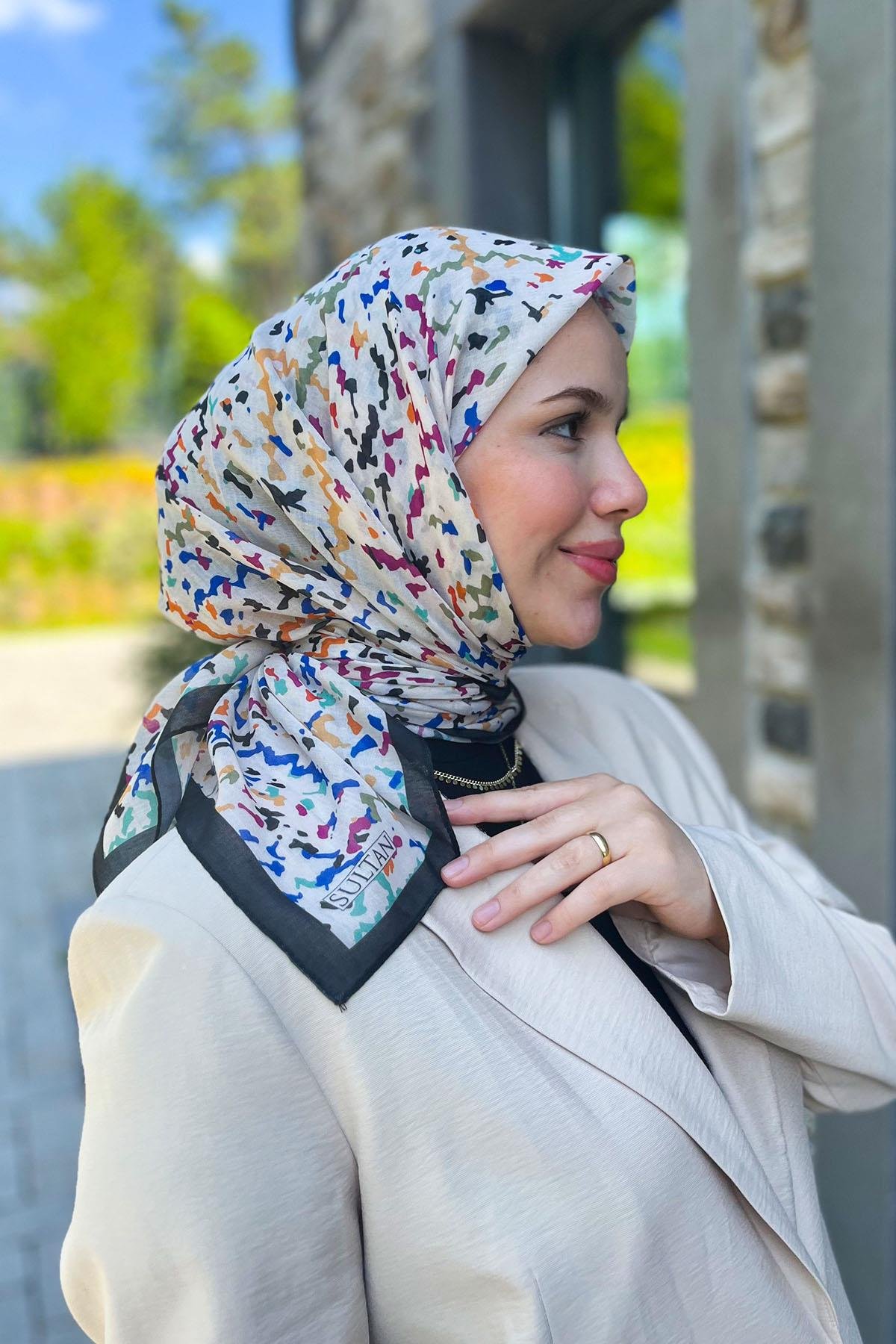 Sultan Fresh Pamuk Eşarp - Çıtır Desen - SFE011-02