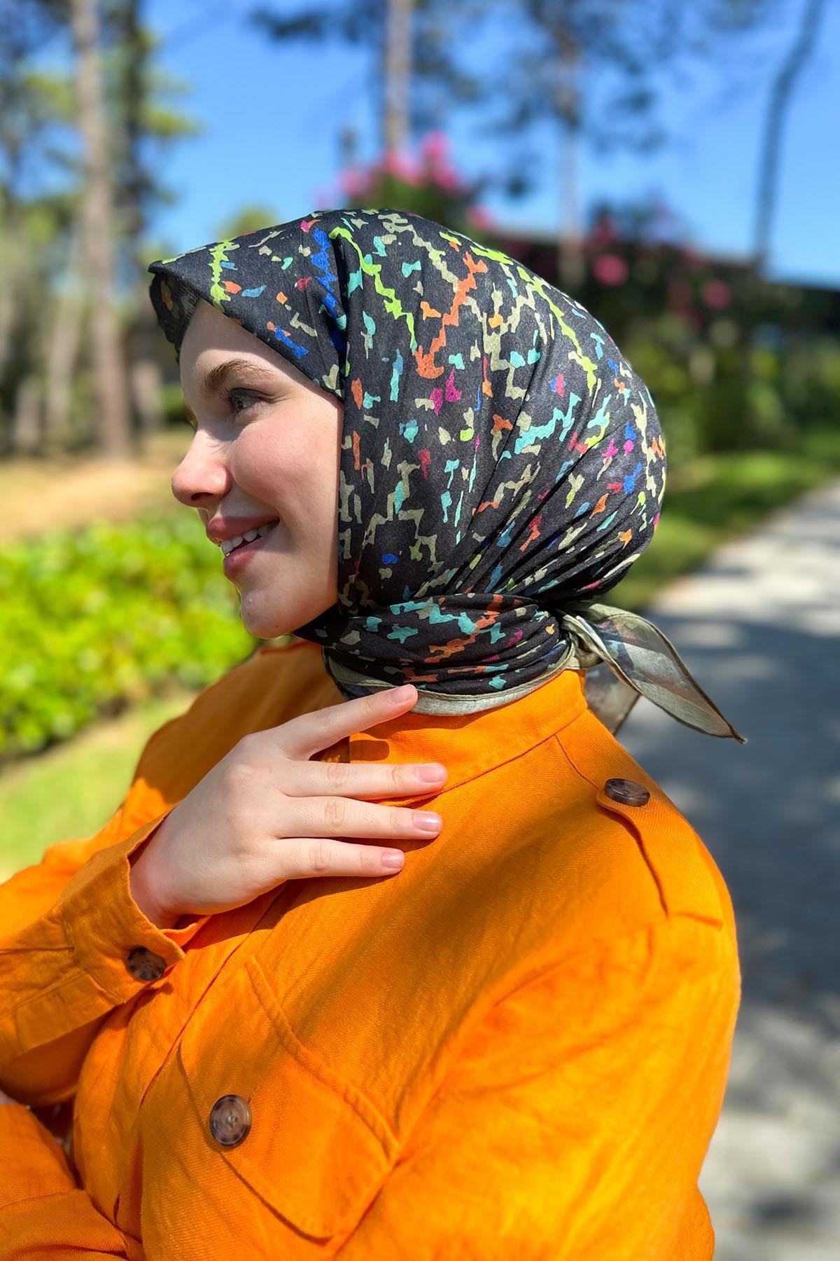 Sultan Fresh Pamuk Eşarp - Çıtır Desen - SFE011-07