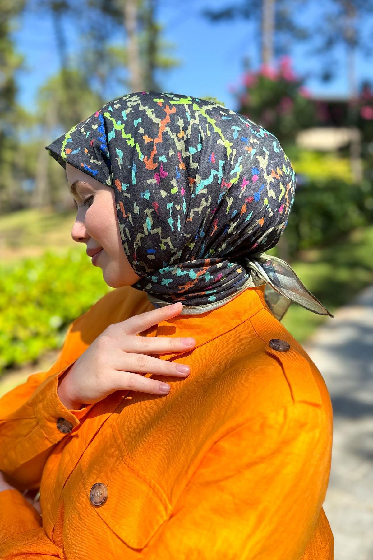 Sultan Fresh Pamuk Eşarp - Çıtır Desen - SFE011-07