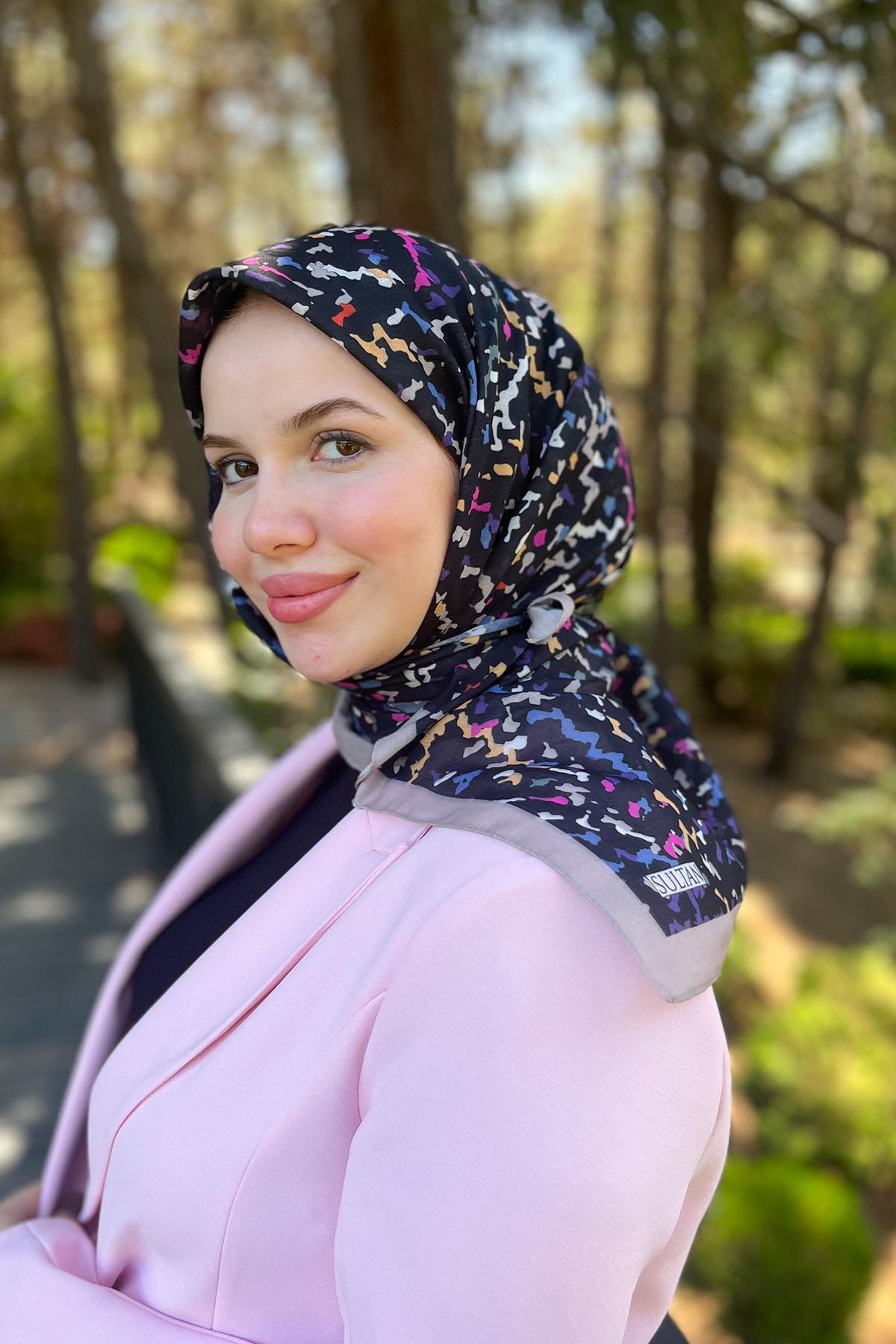 Sultan Fresh Pamuk Eşarp - Çıtır Desen - SFE011-08