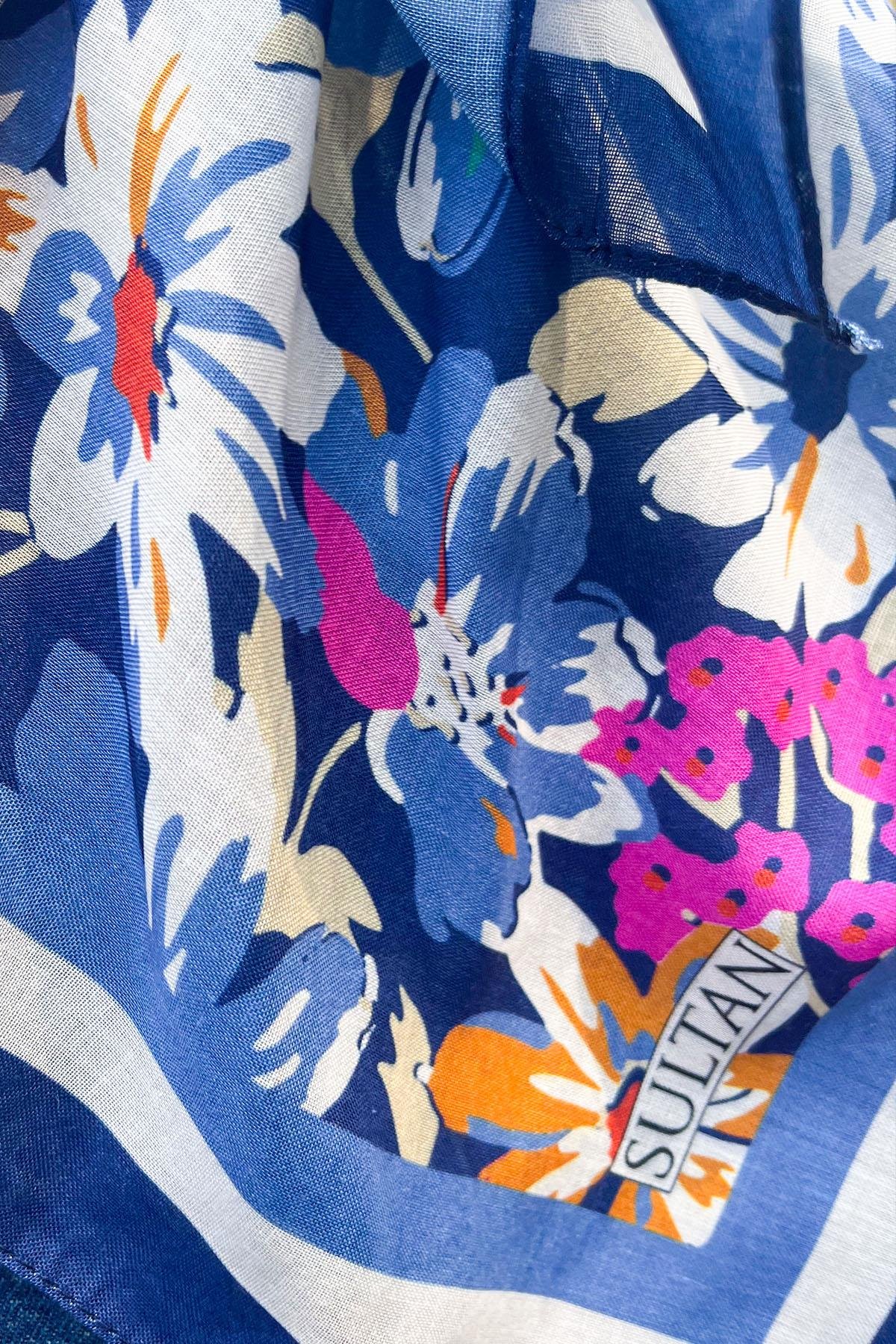 Sultan Fresh Pamuk Eşarp - Dolu Çiçek Deseni - SFE007-11