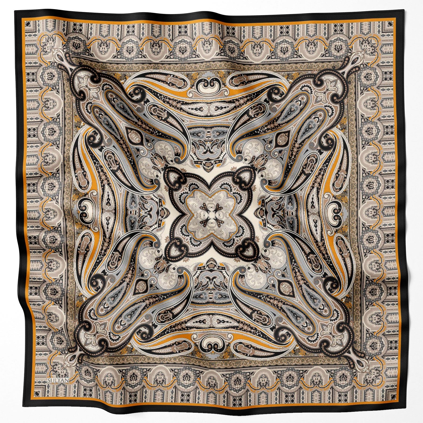 Sultan Fresh Pamuk Eşarp - Etnik Desen - SFE008-01
