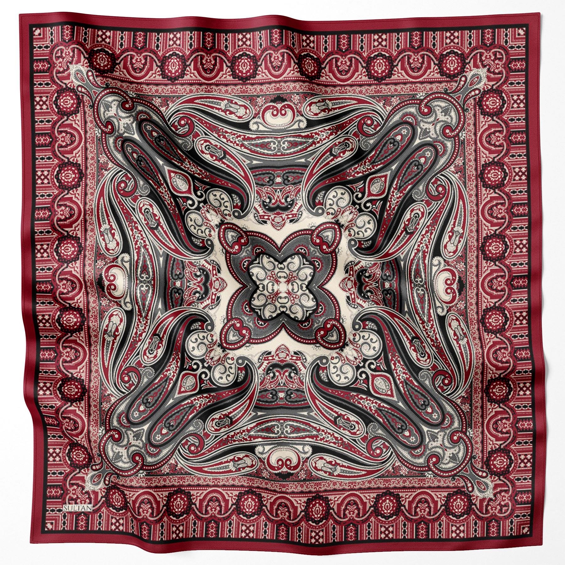 Sultan Fresh Pamuk Eşarp - Etnik Desen - SFE008-05