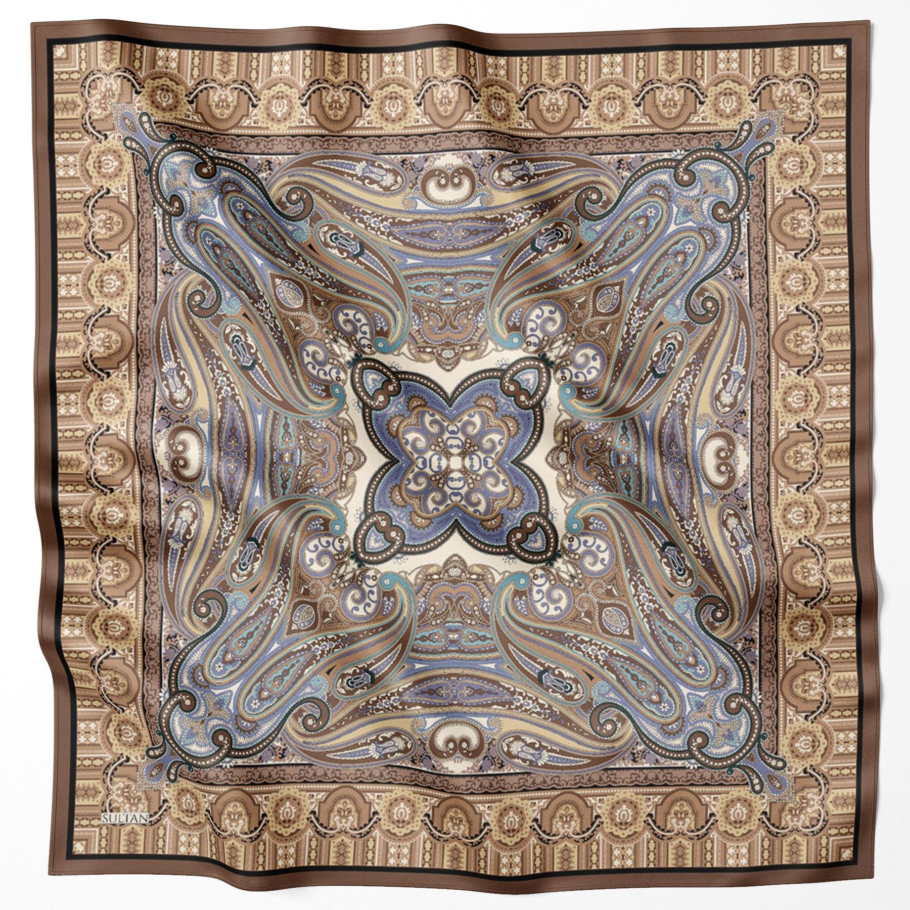 Sultan Fresh Pamuk Eşarp - Etnik Desen - SFE008-02