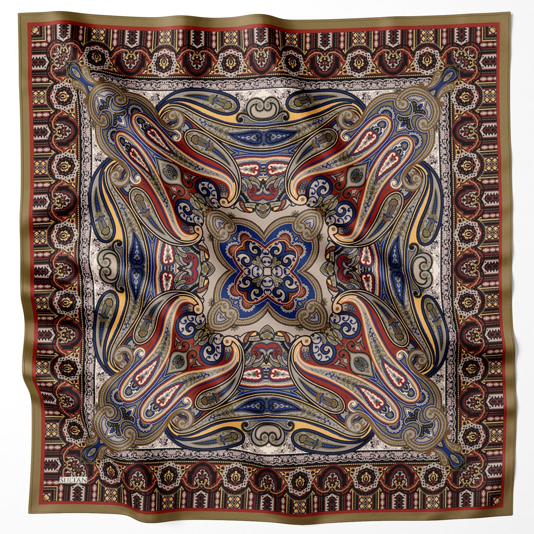 Sultan Fresh Pamuk Eşarp - Etnik Desen - SFE008-03