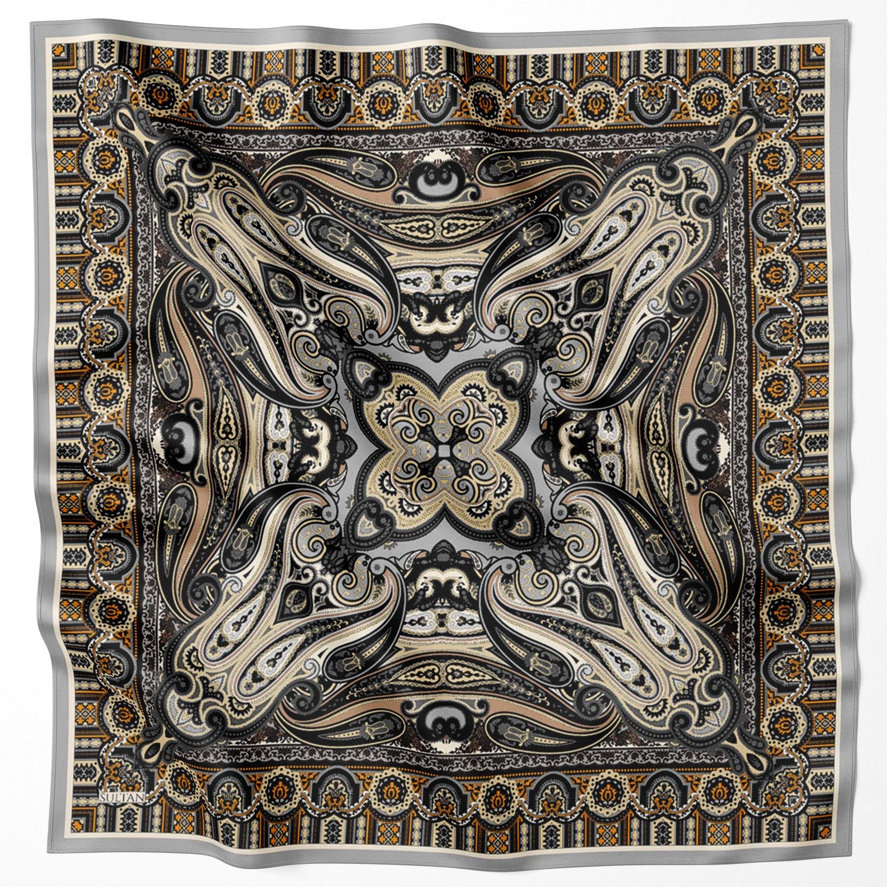 Sultan Fresh Pamuk Eşarp - Etnik Desen - SFE008-07