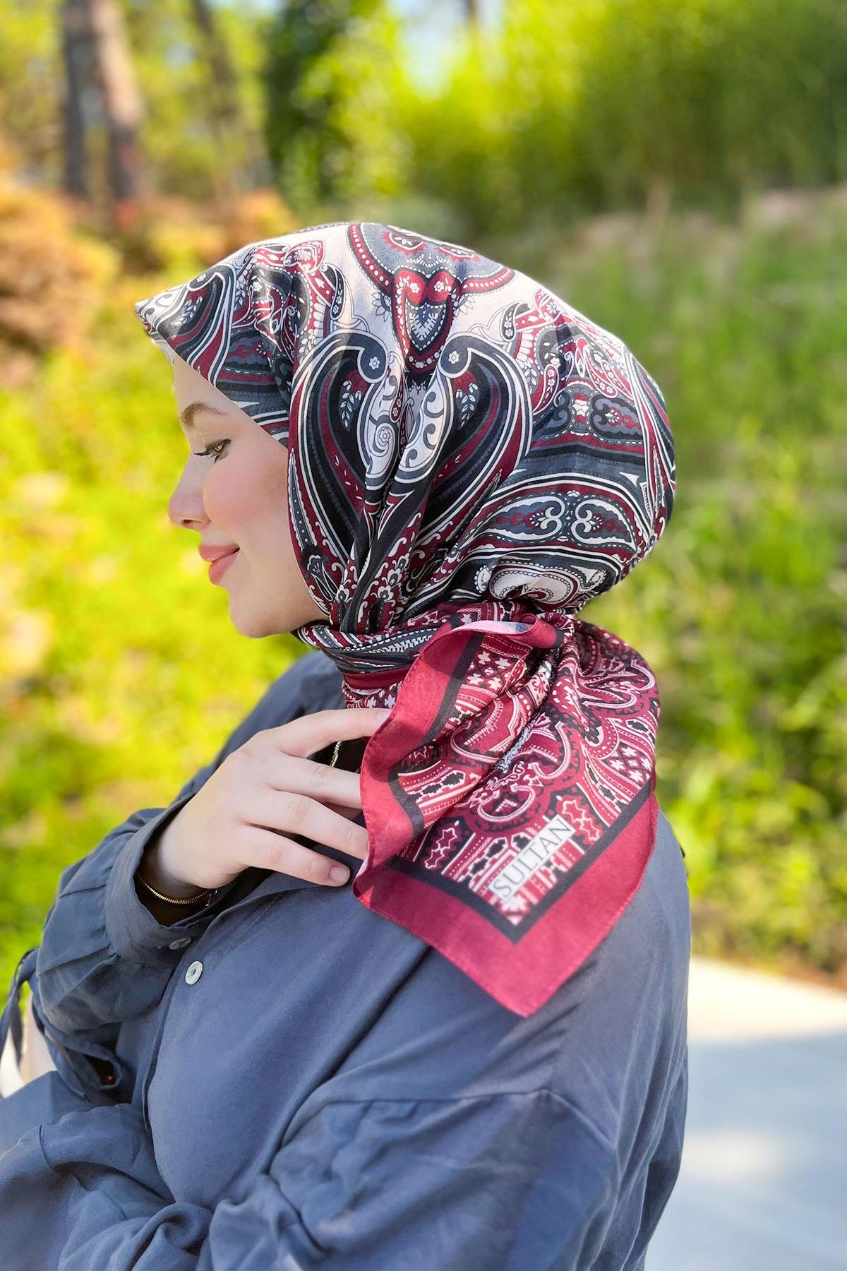 Sultan Fresh Pamuk Eşarp - Etnik Desen - SFE008-05