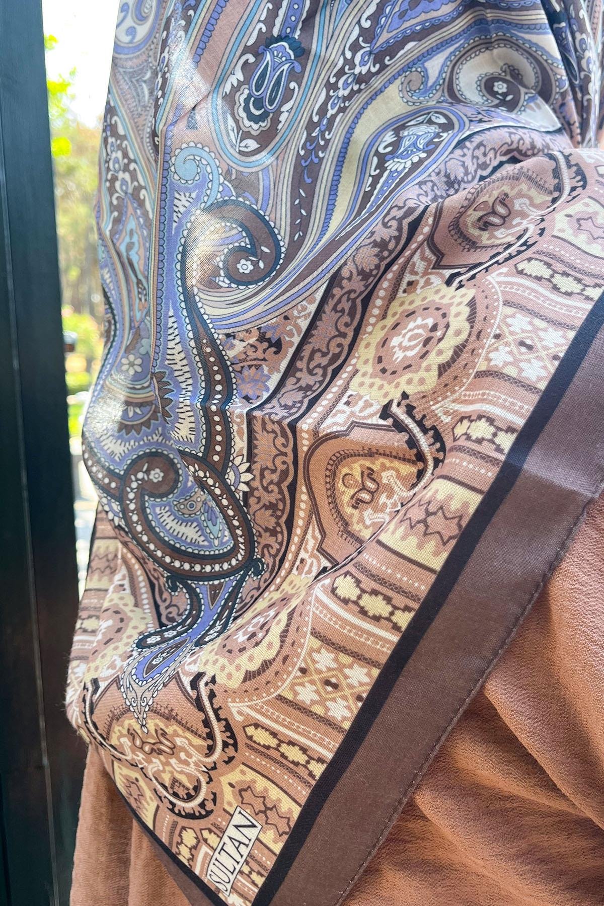 Sultan Fresh Pamuk Eşarp - Etnik Desen - SFE008-02