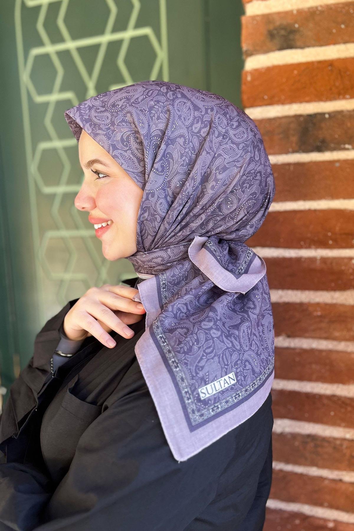 Sultan Fresh Pamuk Eşarp - Mono Şal Deseni - SFE010-10