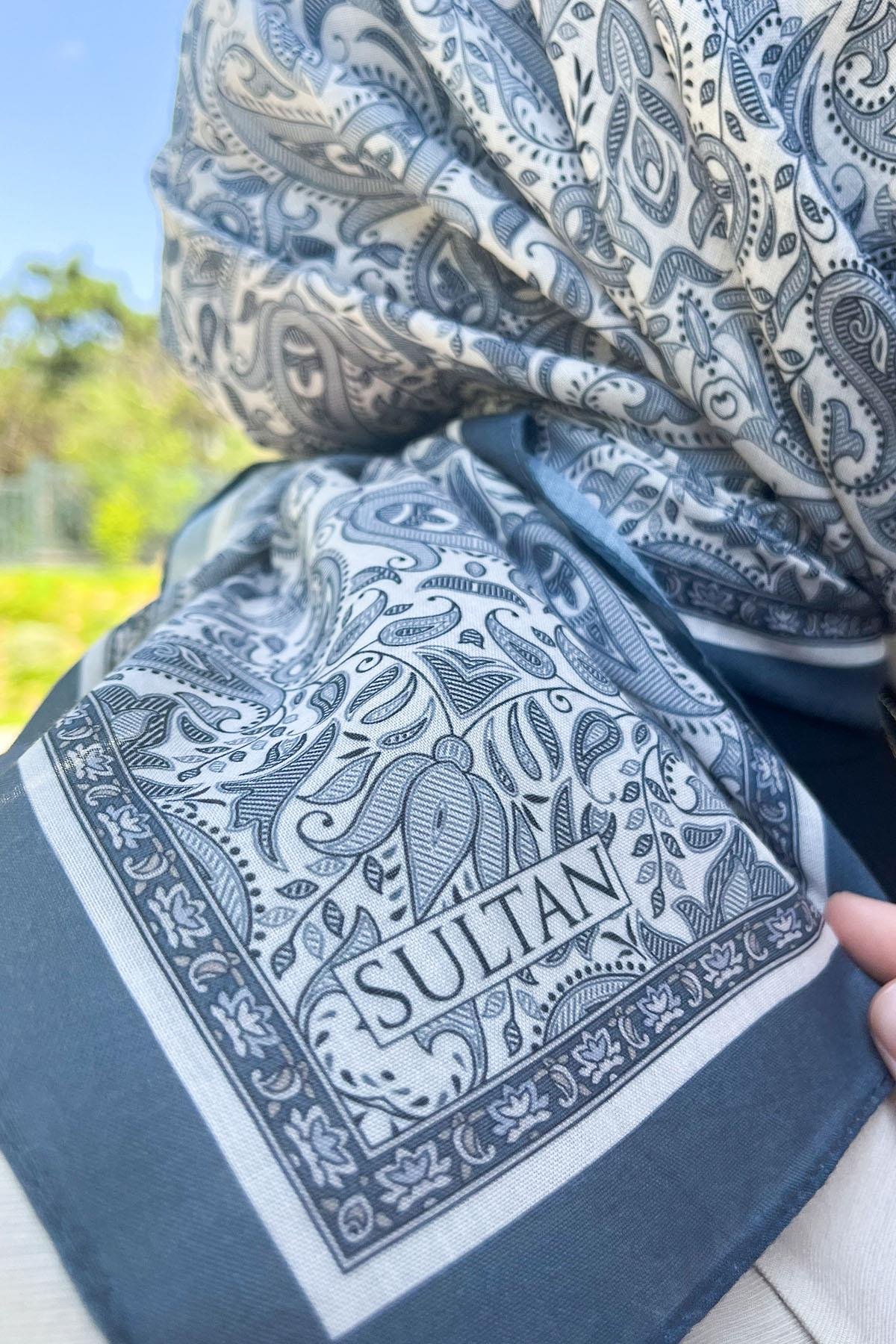 Sultan Fresh Pamuk Eşarp - Mono Şal Deseni - SFE010-02