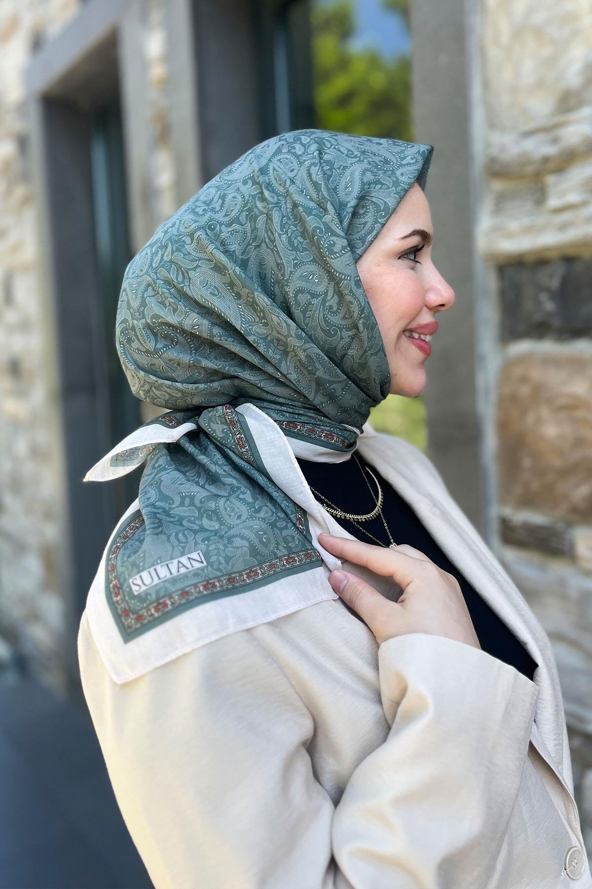 Sultan Fresh Pamuk Eşarp - Mono Şal Deseni - SFE010-07