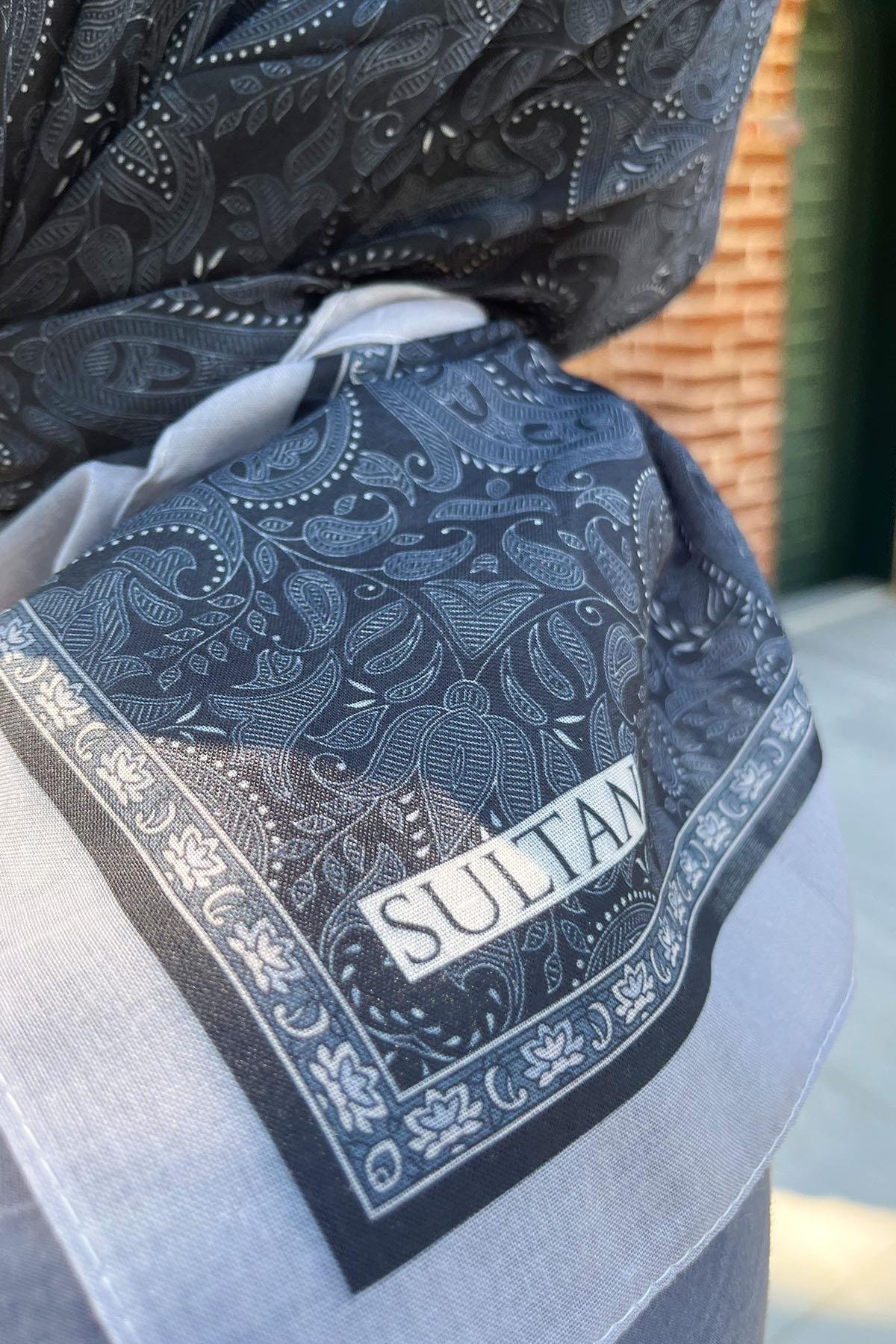 Sultan Fresh Pamuk Eşarp - Mono Şal Deseni - SFE010-08