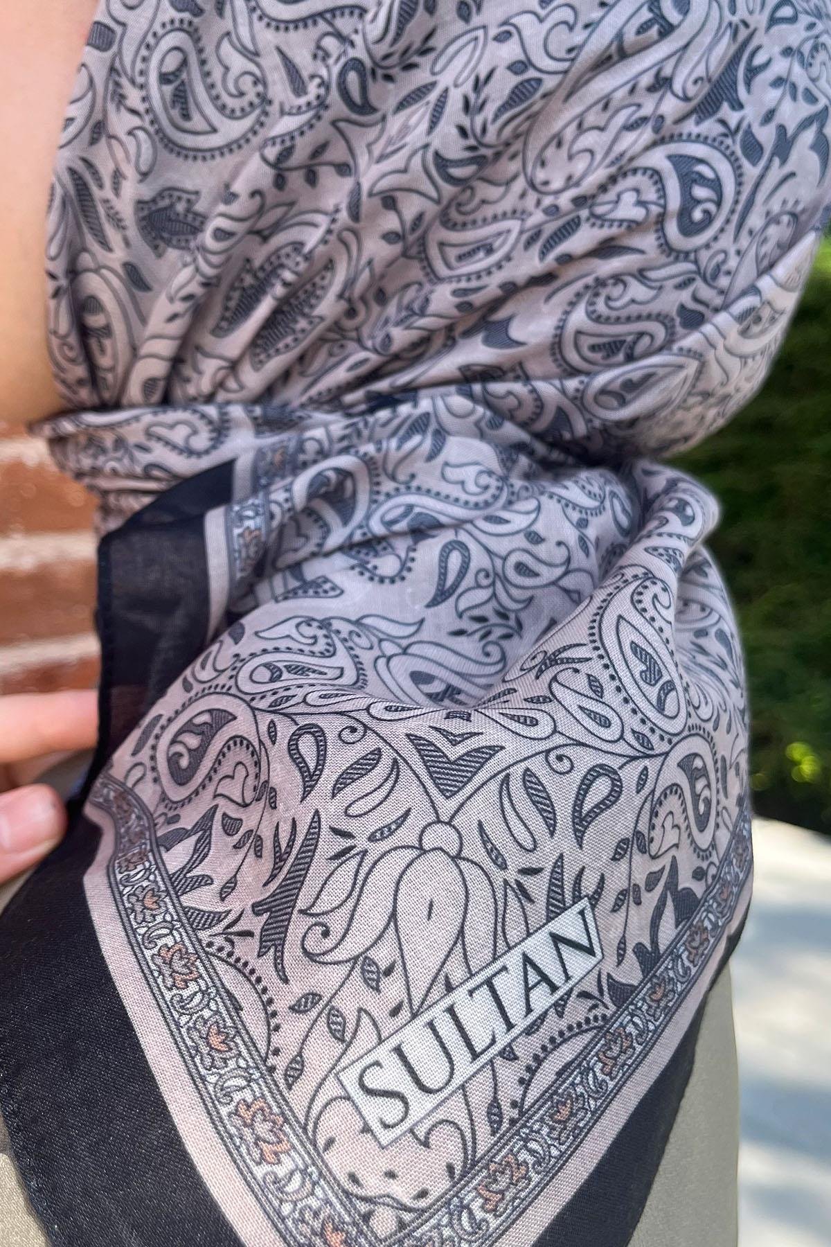 Sultan Fresh Pamuk Eşarp - Mono Şal Deseni - SFE010-11