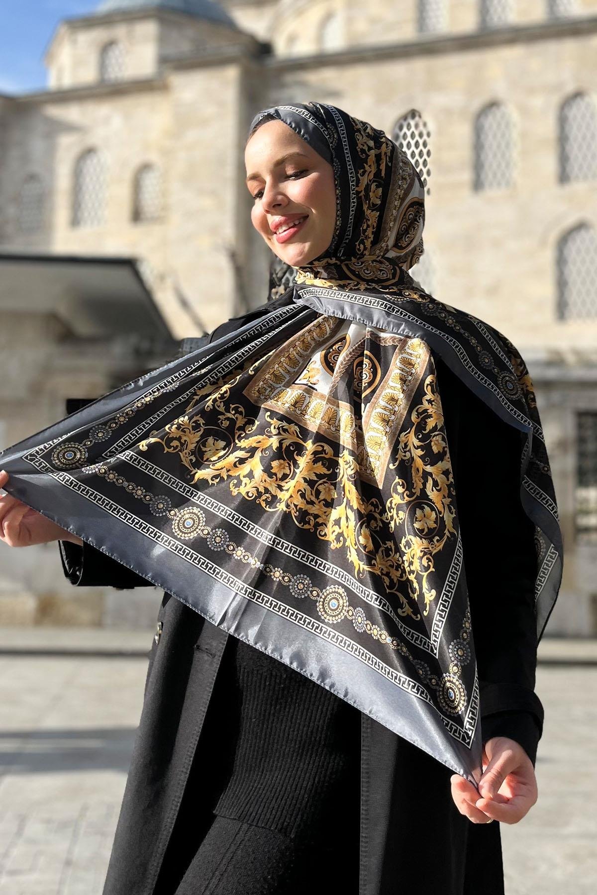 Sultan İpeksi Şal - SLT2853-01 - İthal Desen