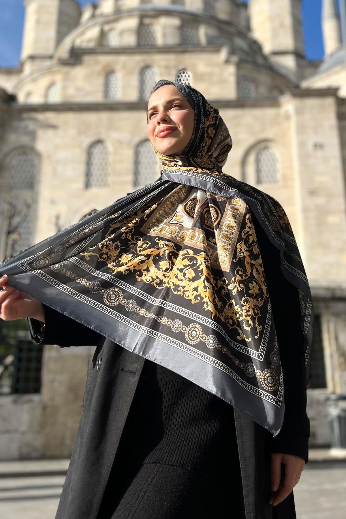 Sultan İpeksi Şal - SLT2853-01 - İthal Desen