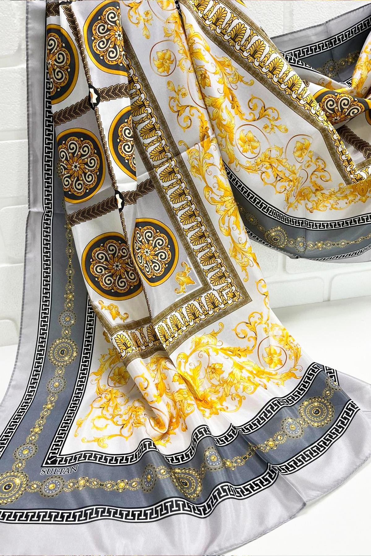 Sultan İpeksi Şal - SLT2853-10 - İthal Desen