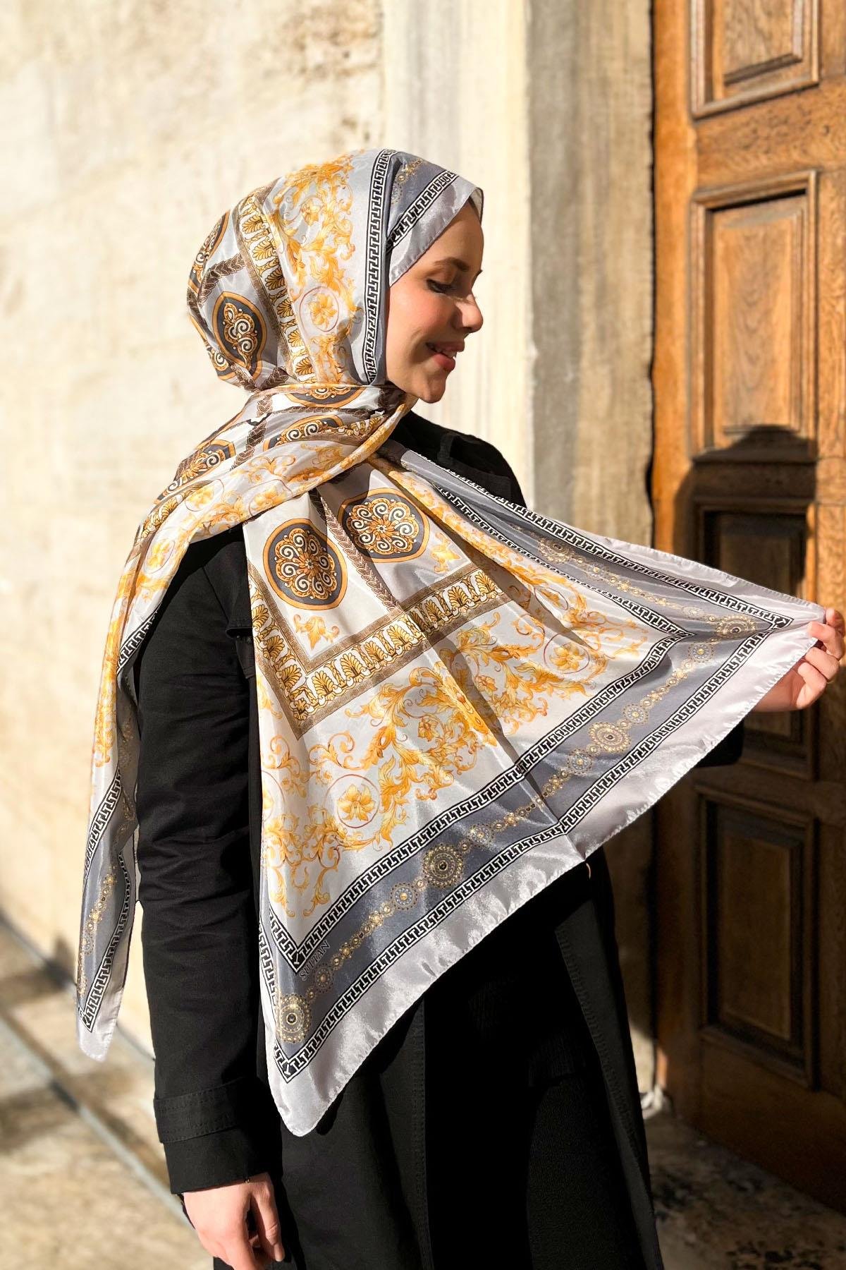 Sultan İpeksi Şal - SLT2853-10 - İthal Desen