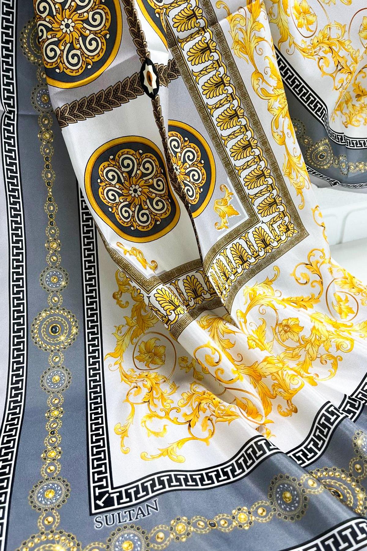 Sultan İpeksi Şal - SLT2853-10 - İthal Desen