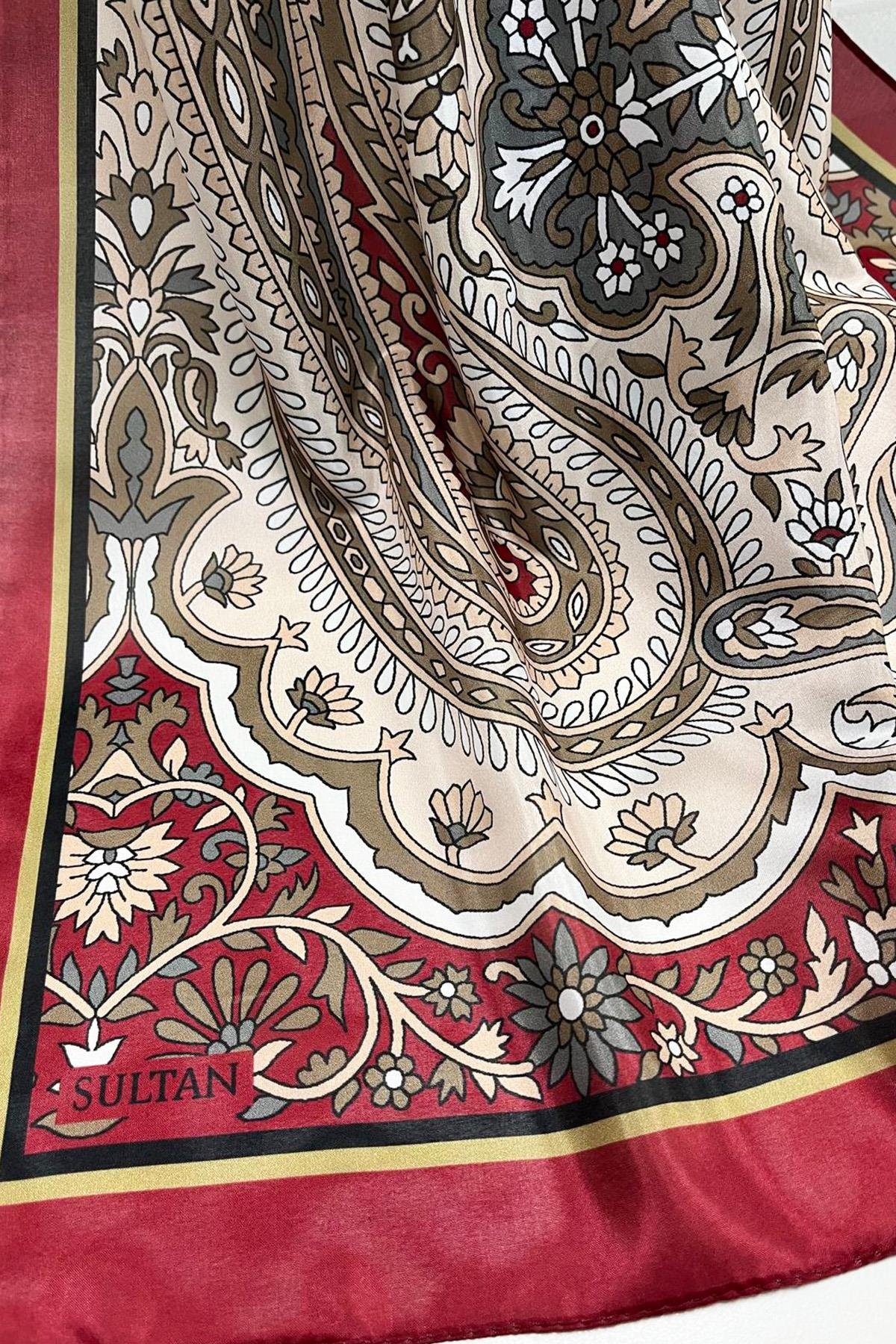 Sultan İpeksi Şal - SLT2892-13 - Şal Desen