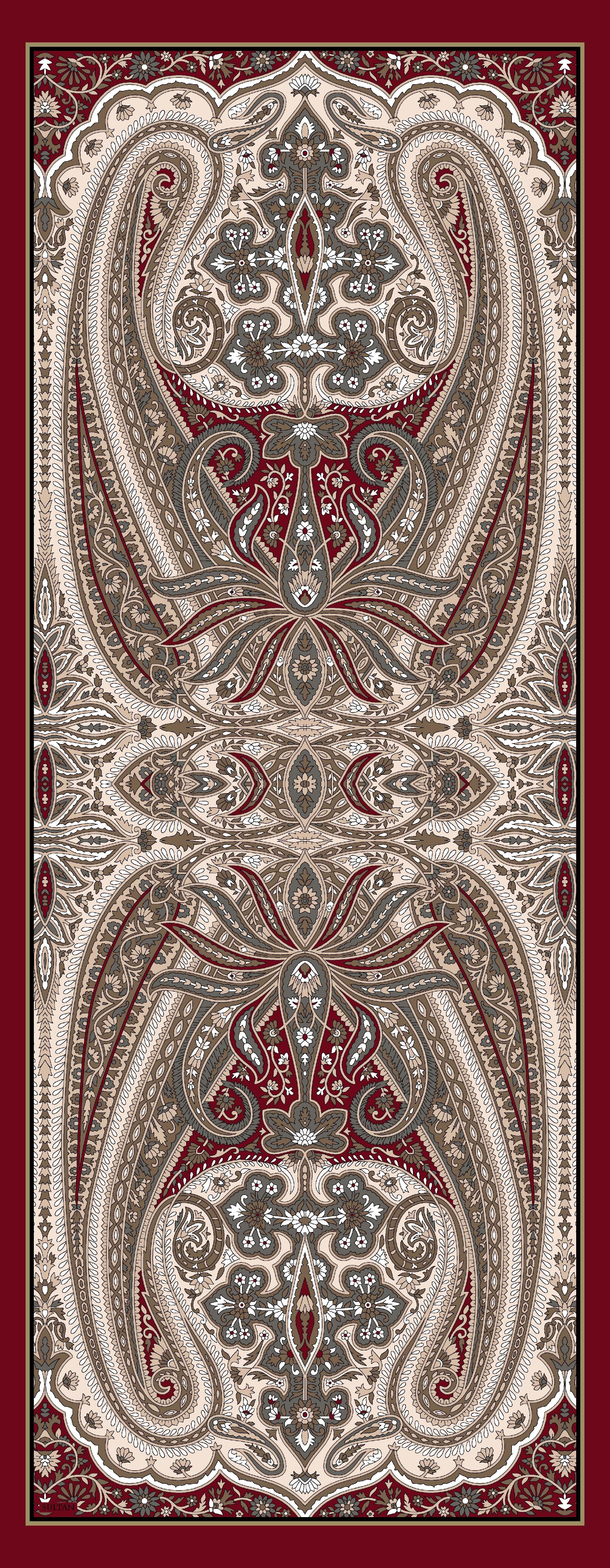 Sultan İpeksi Şal - SLT2892-13 - Şal Desen