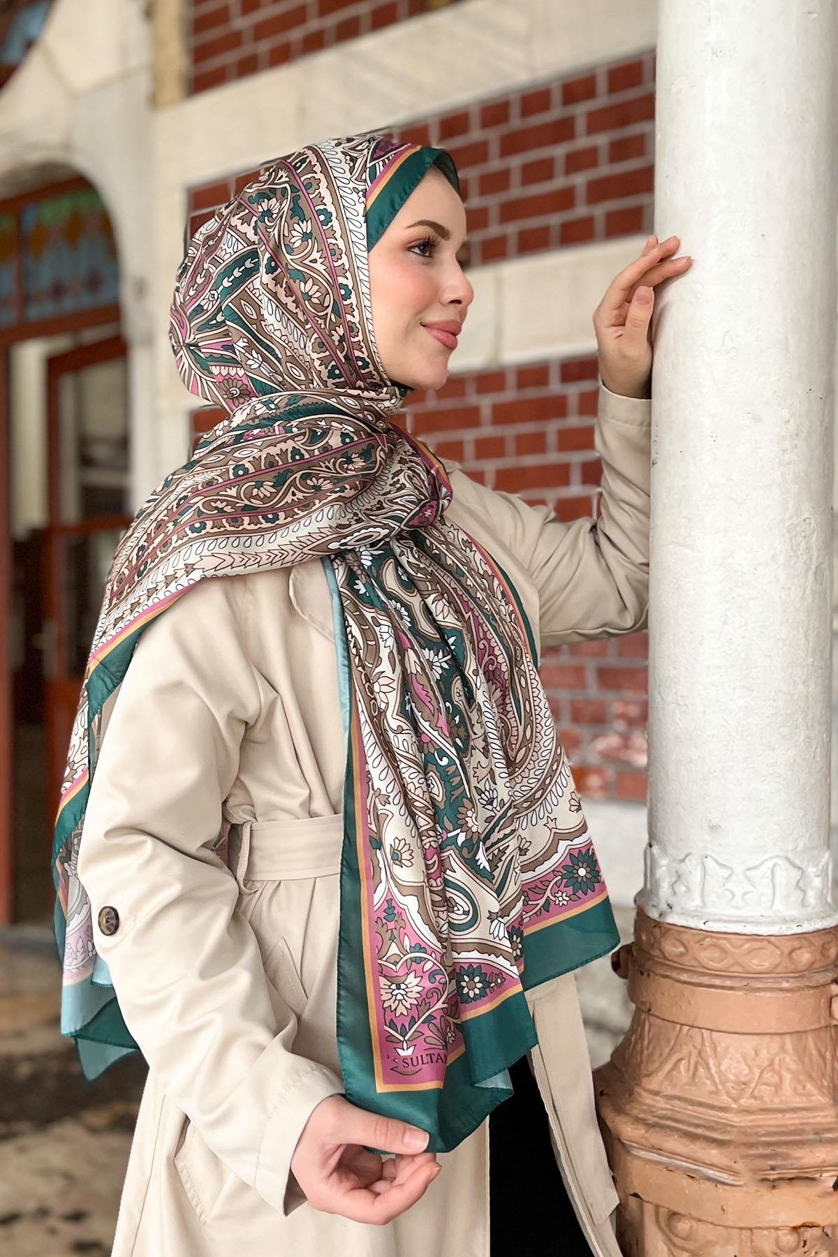 Sultan İpeksi Şal - SLT2892-15 - Şal Desen