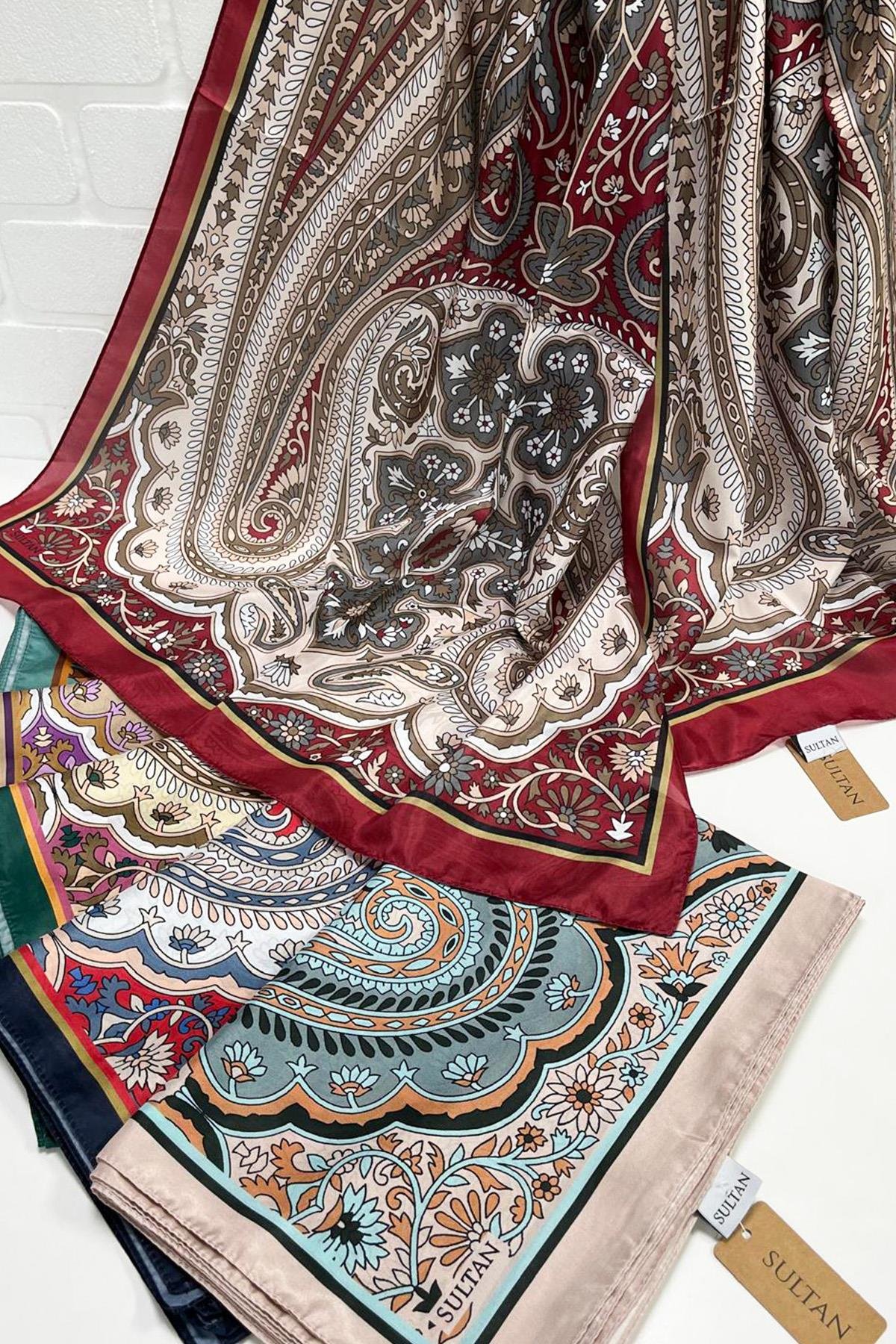 Sultan İpeksi Şal - SLT2892-15 - Şal Desen