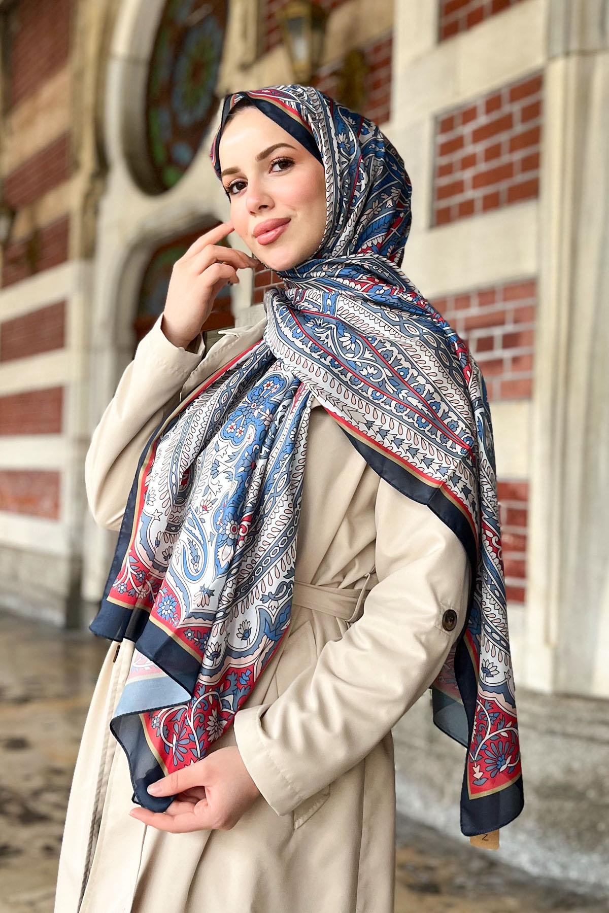 Sultan İpeksi Şal - SLT2892-19 - Şal Desen