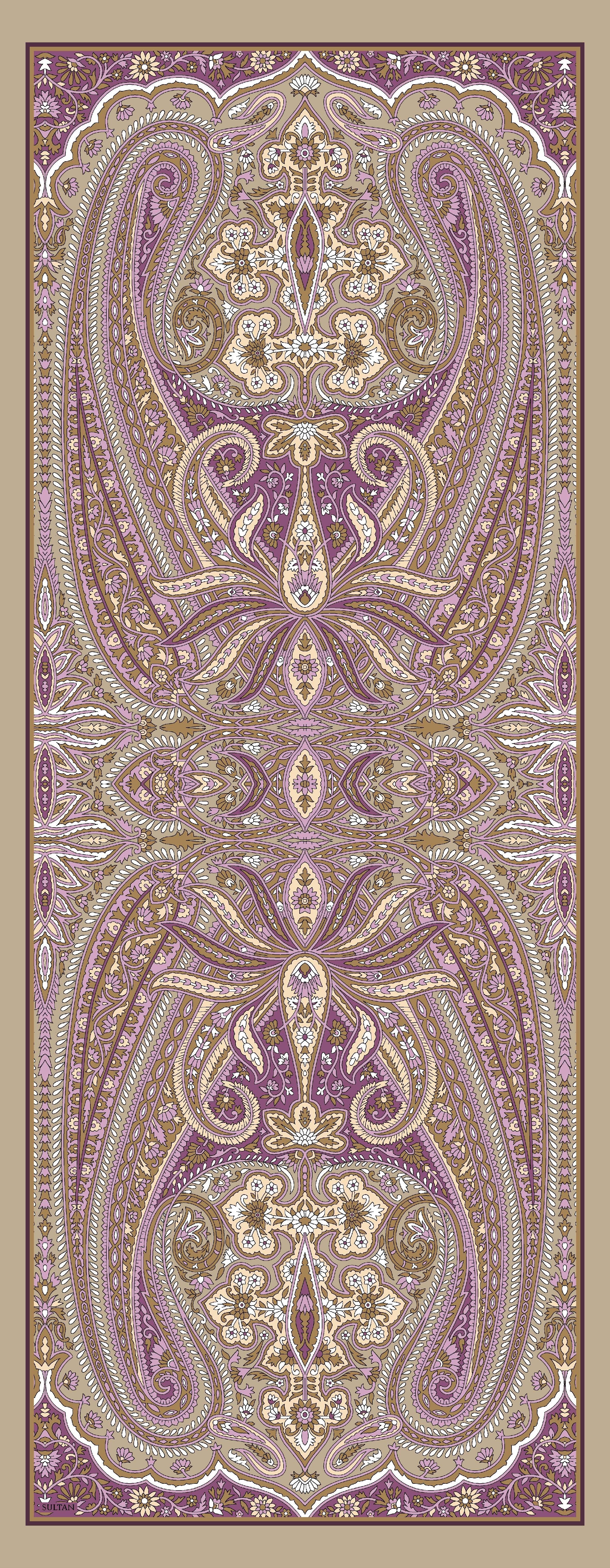 Sultan İpeksi Şal - SLT2892-22 - Şal Desen