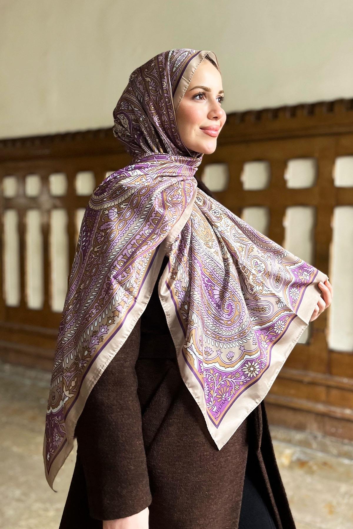 Sultan İpeksi Şal - SLT2892-22 - Şal Desen