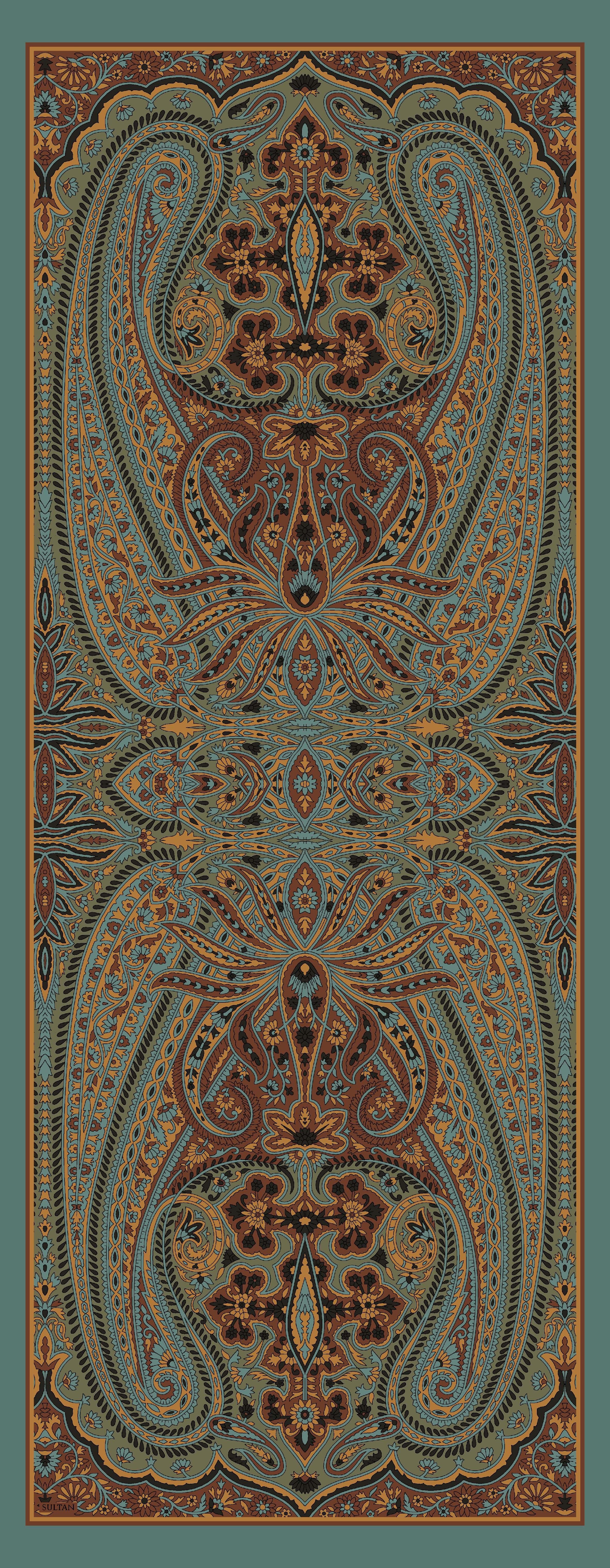 Sultan İpeksi Şal - SLT2892-26 - Şal Desen