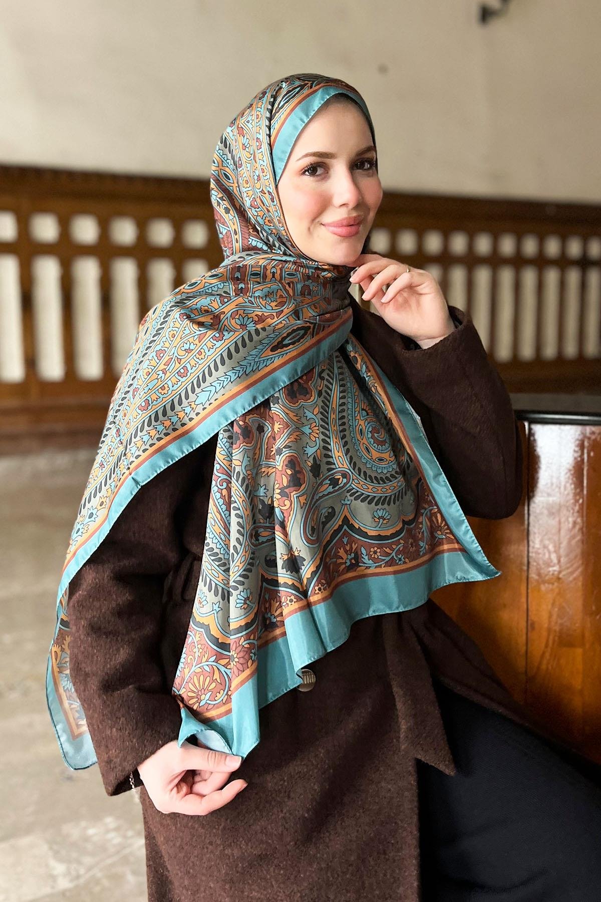 Sultan İpeksi Şal - SLT2892-26 - Şal Desen