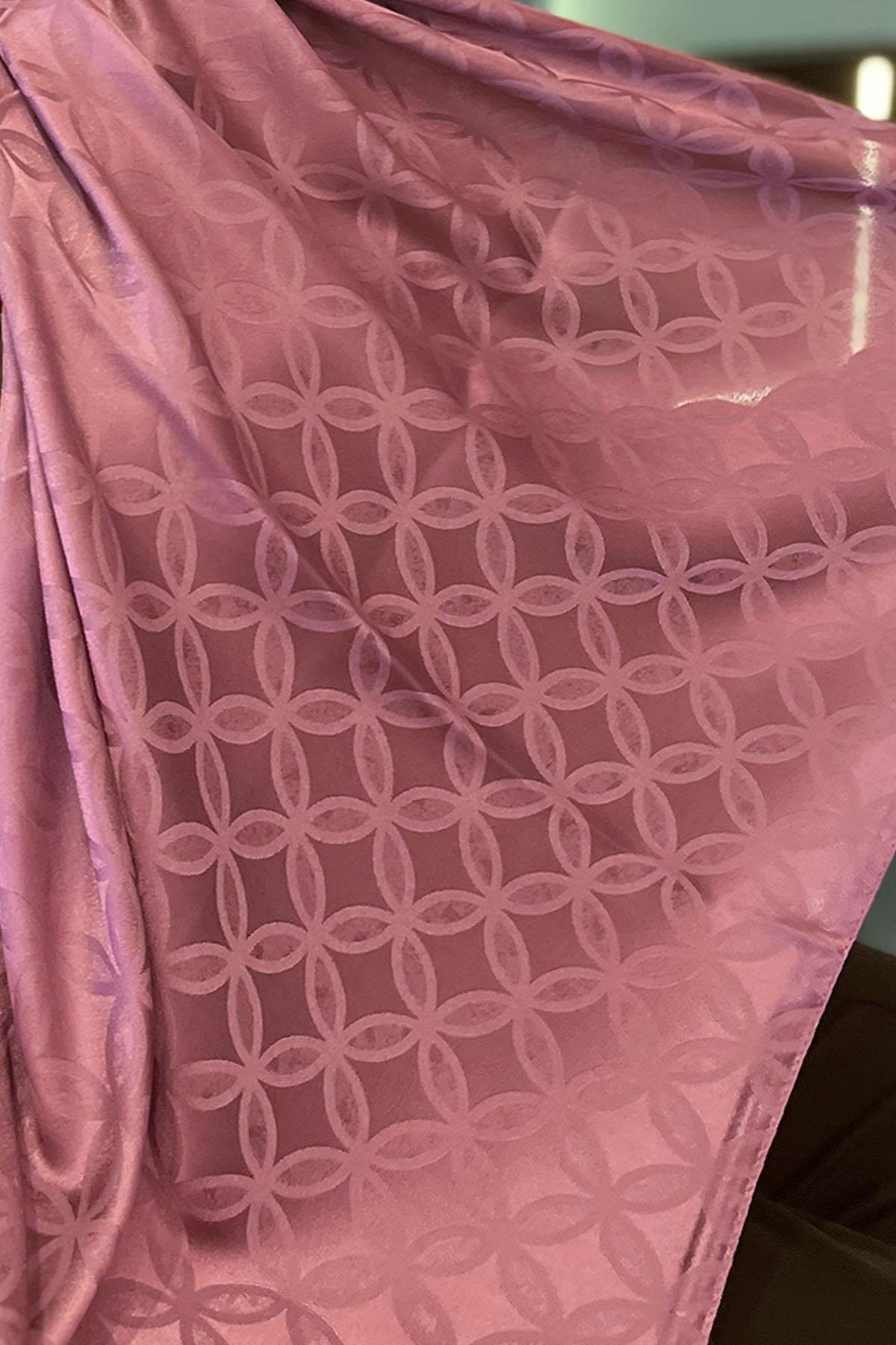 Sultan Jakarlı Şal - Çiçek Desen - SLJ001-21 - Pembe