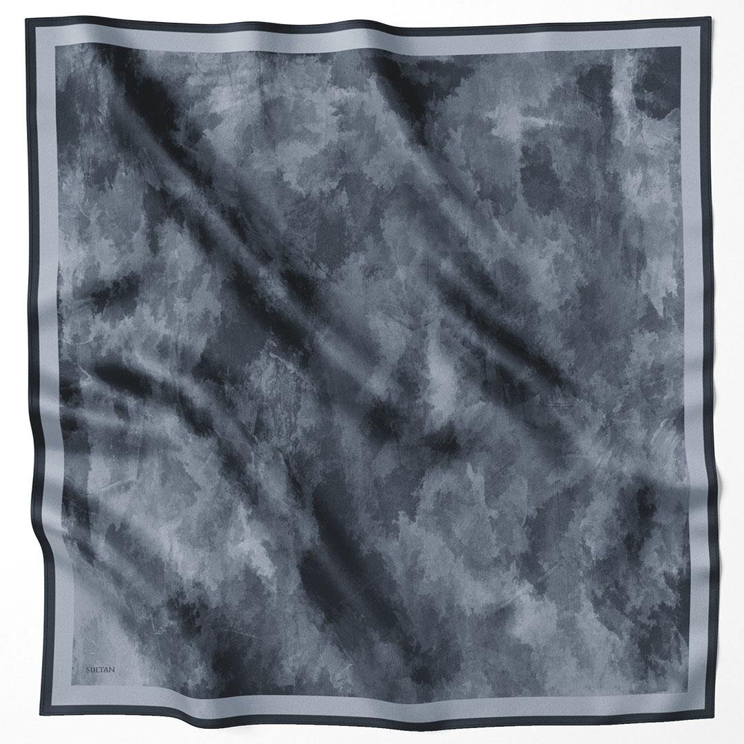 Sultan Kristal Eşarp - Bulut Desen - SKE11 - Siyah