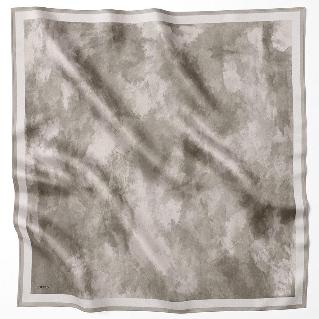 Sultan Kristal Eşarp - Bulut Desen - SKE65 - Vizon