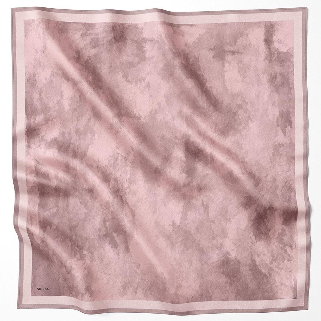 Sultan Kristal Eşarp - Bulut Desen - SKE91 - Gül Kurusu