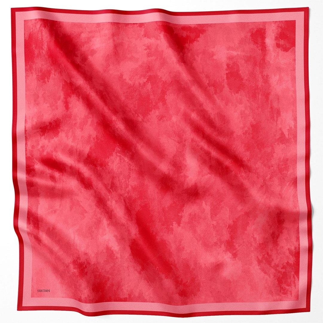 Sultan Kristal Eşarp - Bulut Desen - SKE95 - Nar Çiçeği